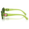 Gafas de sol con montura en forma de cojín, Sk6050, verdes Gafas de sol con montura en forma de cojín, Sk6050, verdes