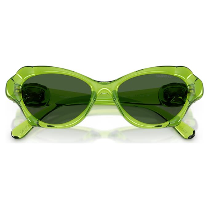Gafas de sol con montura en forma de cojín, Sk6050, verdes Gafas de sol con montura en forma de cojín, Sk6050, verdes