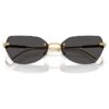 Gafas de sol con montura en forma de cojín, Sk7038, tono dorado Gafas de sol con montura en forma de cojín, Sk7038, tono dorado