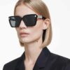 Gafas de sol de forma cuadrada, Sk6032, negras Gafas de sol de forma cuadrada, Sk6032, negras