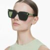 Gafas de sol de forma cuadrada, Sk6032, verdes Gafas de sol de forma cuadrada, Sk6032, verdes