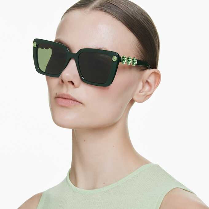 Gafas de sol de forma cuadrada, Sk6032, verdes Gafas de sol de forma cuadrada, Sk6032, verdes