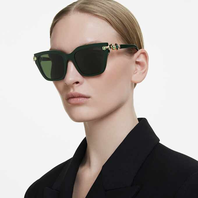 Gafas de sol de forma cuadrada, verdes Gafas de sol de forma cuadrada, verdes