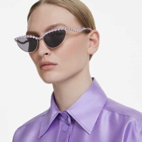 Gafas de sol de forma «ojo de gato», moradas