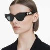 Gafas de sol de forma «ojo de gato», negras Gafas de sol de forma «ojo de gato», negras