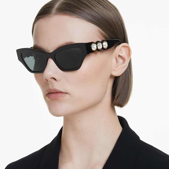 Gafas de sol de forma «ojo de gato», negras Gafas de sol de forma «ojo de gato», negras