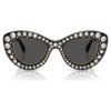 Gafas de sol de forma «ojo de gato», Sk6060, tono plateado Gafas de sol de forma «ojo de gato», Sk6060, tono plateado