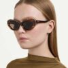 Gafas de sol de forma «ojo de gato», Sk6061U, marrón Gafas de sol de forma «ojo de gato», Sk6061U, marrón