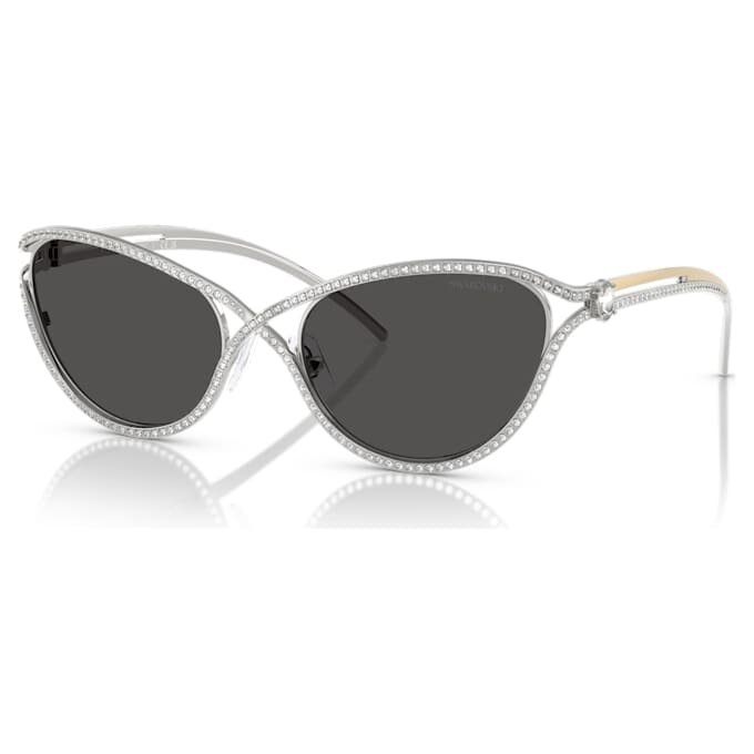 Gafas de sol de forma «ojo de gato», Sk7025, tono plateado Gafas de sol de forma «ojo de gato», Sk7025, tono plateado