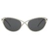 Gafas de sol de forma «ojo de gato», Sk7025, tono plateado Gafas de sol de forma «ojo de gato», Sk7025, tono plateado