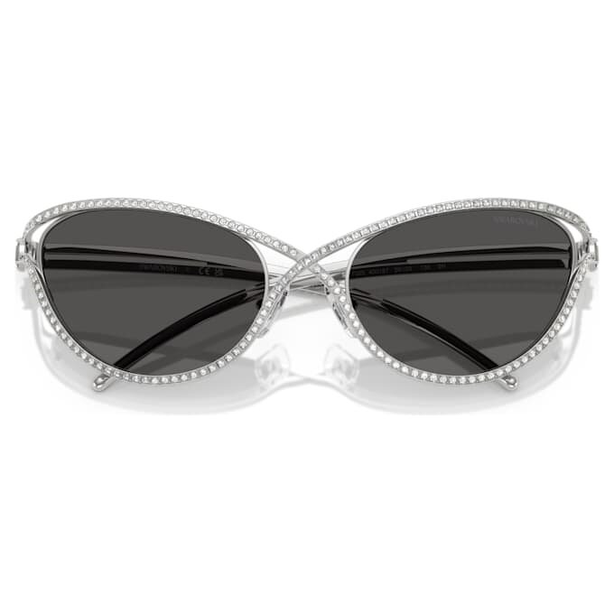 Gafas de sol de forma «ojo de gato», Sk7025, tono plateado Gafas de sol de forma «ojo de gato», Sk7025, tono plateado