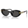 Gafas de sol de forma ovalada, negras Gafas de sol de forma ovalada, negras