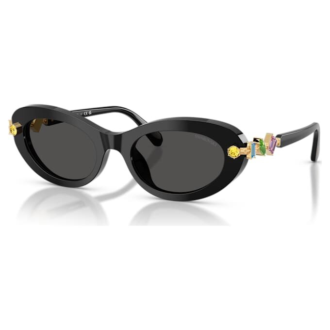 Gafas de sol de forma ovalada, negras Gafas de sol de forma ovalada, negras