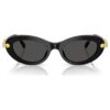 Gafas de sol de forma ovalada, negras Gafas de sol de forma ovalada, negras