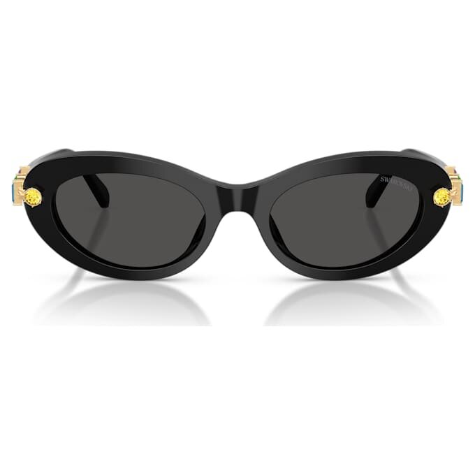 Gafas de sol de forma ovalada, negras Gafas de sol de forma ovalada, negras