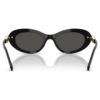 Gafas de sol de forma ovalada, negras Gafas de sol de forma ovalada, negras