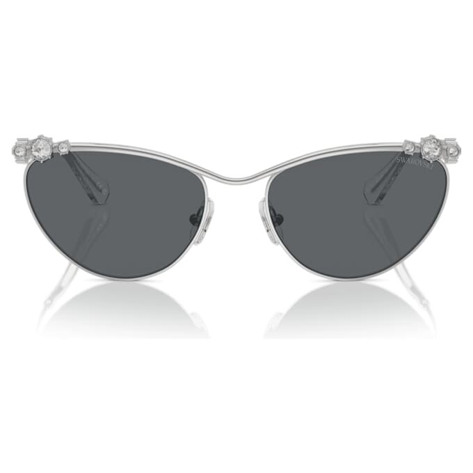 Gafas de sol de forma ovalada, Sk7017, tono plateado Gafas de sol de forma ovalada, Sk7017, tono plateado