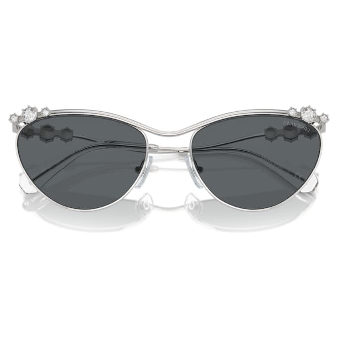 Gafas de sol de forma ovalada, Sk7017, tono plateado Gafas de sol de forma ovalada, Sk7017, tono plateado