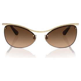 Gafas de sol de forma ovalada, Sk7018, marrón