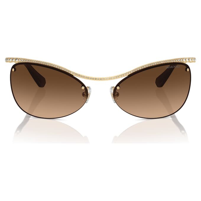 Gafas de sol de forma ovalada, Sk7018, marrón Gafas de sol de forma ovalada, Sk7018, marrón