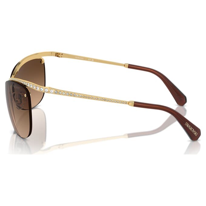 Gafas de sol de forma ovalada, Sk7018, marrón Gafas de sol de forma ovalada, Sk7018, marrón
