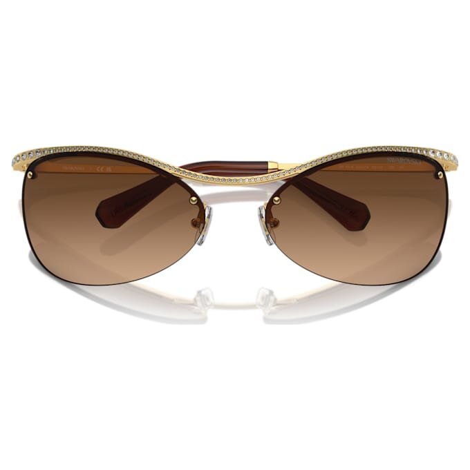 Gafas de sol de forma ovalada, Sk7018, marrón Gafas de sol de forma ovalada, Sk7018, marrón