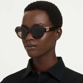 Gafas de sol de forma redonda, marrones