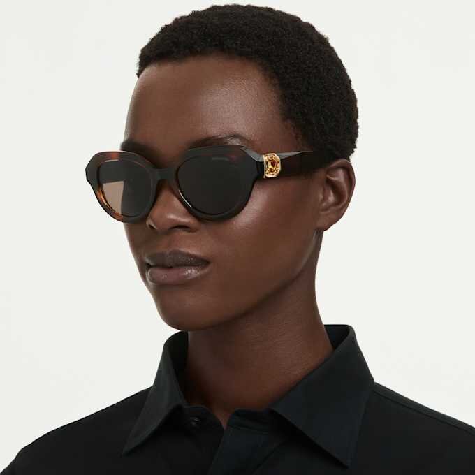Gafas de sol de forma redonda, marrones Gafas de sol de forma redonda, marrones