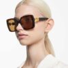 Gafas de sol oversize, forma cuadrada, SK6001, marrón Gafas de sol oversize, forma cuadrada, SK6001, marrón