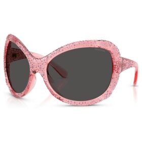 Gafas de sol oversize, forma de ojo de gato, Sk6052, rosa