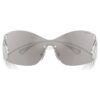 Gafas de sol tipo máscara, Swan, Sk7020, tono plateado Gafas de sol tipo máscara, Swan, Sk7020, tono plateado