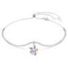 Gargantilla Ariana Grande X Swarovski con cortes variados, flor, multicolor, chapada en rodio Gargantilla Ariana Grande X Swarovski con cortes variados, flor, multicolor, chapada en rodio
