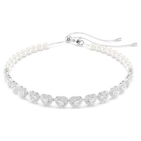 gargantilla ariana grande x swarovski con cortes variados perlas de cristal corazn blanco chapada en rodio 2 280x280 - Gargantilla Ariana Grande x Swarovski con cortes variados, perlas de cristal, coraz&oacute;n, blanco, chapada en rodio