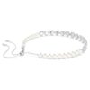 Gargantilla Ariana Grande x Swarovski con cortes variados, perlas de cristal, corazón, blanco, chapada en rodio Gargantilla Ariana Grande x Swarovski con cortes variados, perlas de cristal, corazón, blanco, chapada en rodio