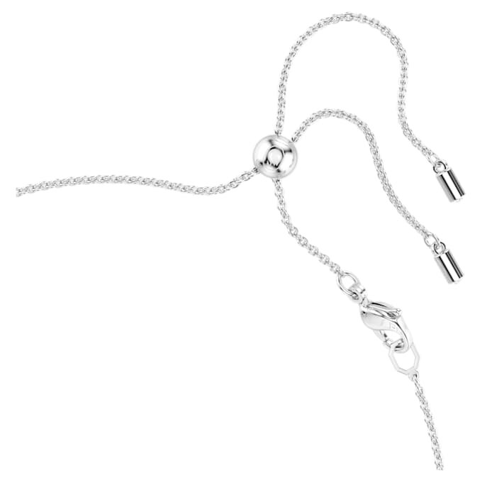 Gargantilla Ariana Grande x Swarovski con perla de cristal, corte redondo, blanca, chapada en rodio Gargantilla Ariana Grande x Swarovski con perla de cristal, corte redondo, blanca, chapada en rodio