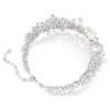 Gargantilla Constella con perlas de cristal, talla redonda, blancas, chapadas en rodio Gargantilla Constella con perlas de cristal, talla redonda, blancas, chapadas en rodio