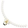 Gargantilla Idyllia con perlas de cristal, cortes variados, abeja, blanco, chapado en tono dorado Gargantilla Idyllia con perlas de cristal, cortes variados, abeja, blanco, chapado en tono dorado