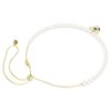 Gargantilla Idyllia con perlas de cristal, cortes variados, abeja, blanco, chapado en tono dorado Gargantilla Idyllia con perlas de cristal, cortes variados, abeja, blanco, chapado en tono dorado