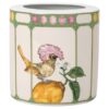 Jarrón Idyllia de porcelana, motivo de cristal, papamoscas, tamaño mediano, multicolor