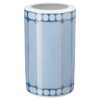 Jarrón Signum de porcelana, azul