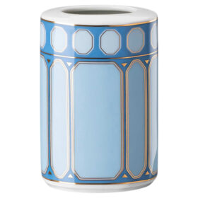 Jarrón Signum de porcelana, pequeño, azul