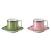Juego de café espresso Signum de porcelana, multicolor Juego de café espresso Signum de porcelana, multicolor