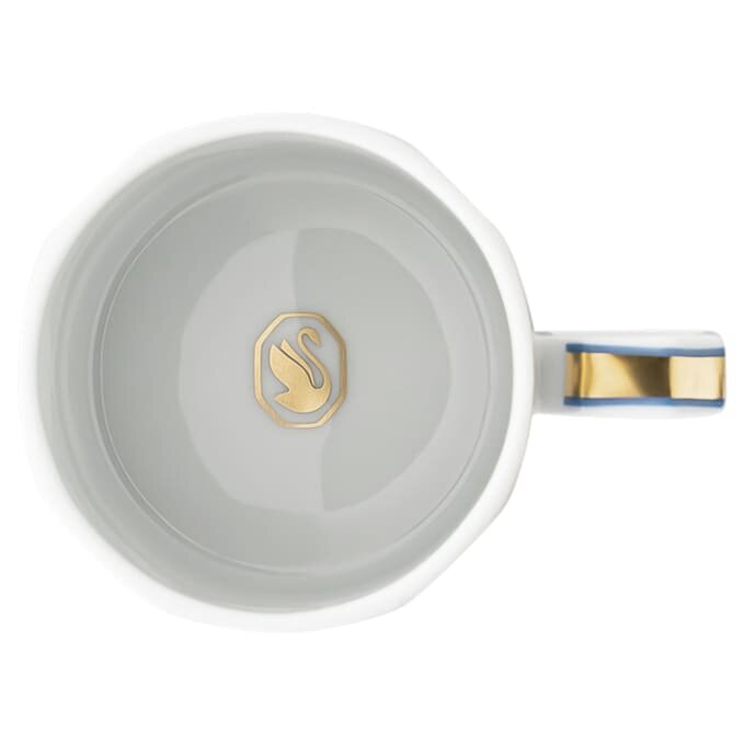 Taza de café espresso con platillo Signum, de porcelana, azul Taza de café espresso con platillo Signum, de porcelana, azul