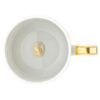 Taza de café espresso Signum con platillo, de porcelana, amarilla Taza de café espresso Signum con platillo, de porcelana, amarilla