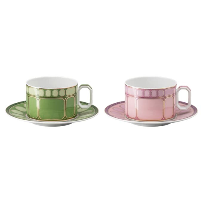 Juego de tazas de té Signum de porcelana, multicolor Juego de tazas de té Signum de porcelana, multicolor