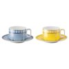 Juego de tazas de té Signum de porcelana, multicolor Juego de tazas de té Signum de porcelana, multicolor