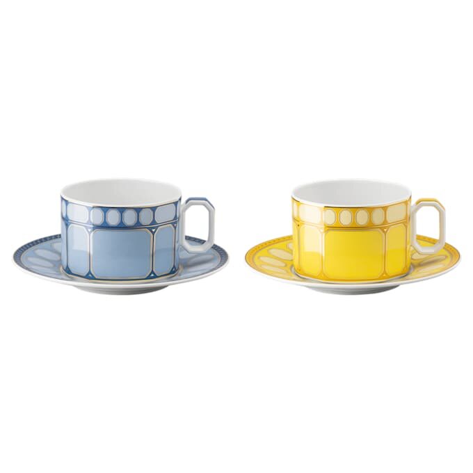 Juego de tazas de té Signum de porcelana, multicolor Juego de tazas de té Signum de porcelana, multicolor