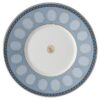Taza de té con platillo Signum, de porcelana, azul Taza de té con platillo Signum, de porcelana, azul