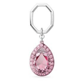 Llavero con corte en forma de pera, rosa