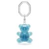 Llavero de osito, azul, chapado en rodio Llavero de osito, azul, chapado en rodio